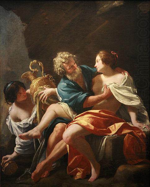 Simon Vouet Loth and his daughters, Simon Vouet china oil painting image